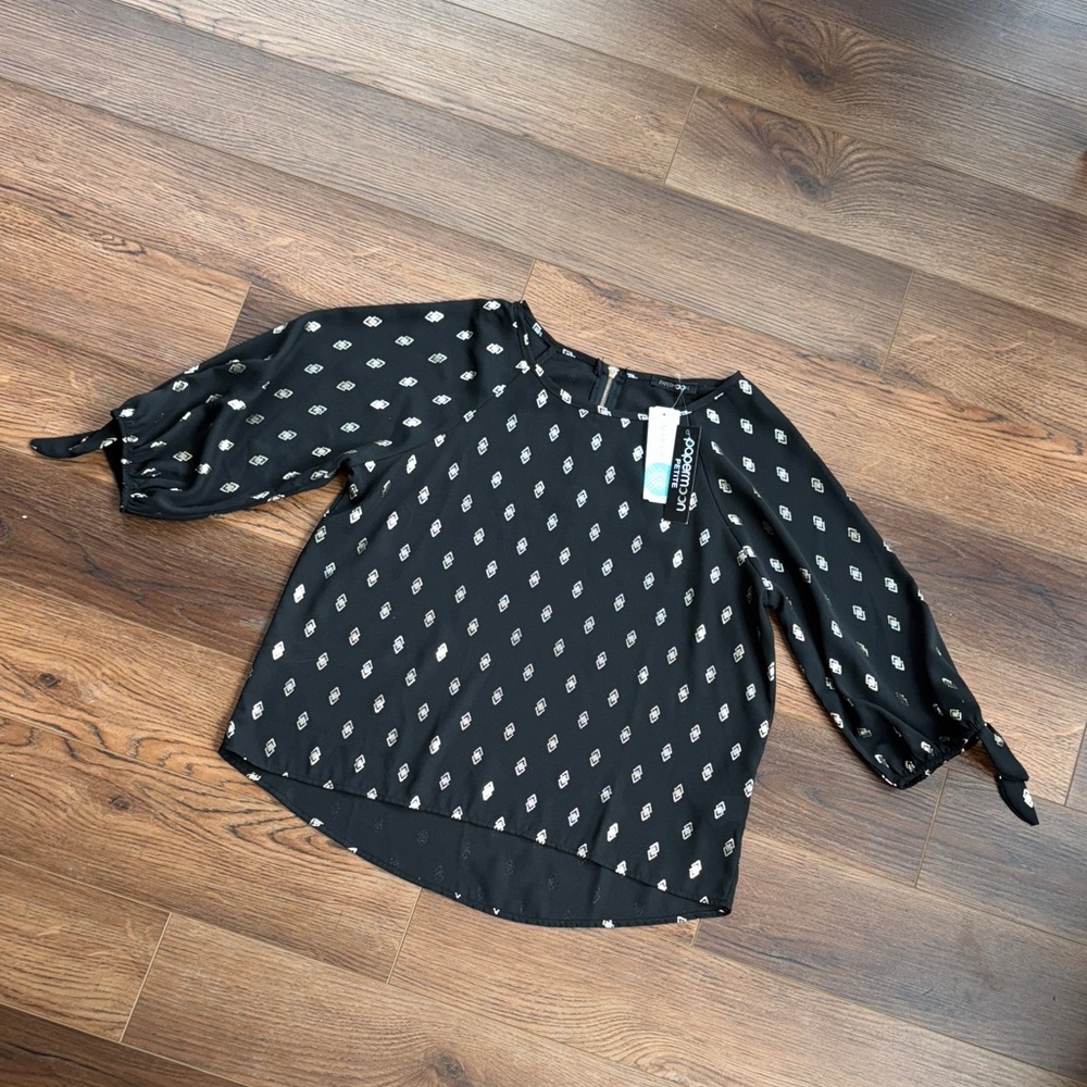 Papermoon Black and White Patterned Blouse